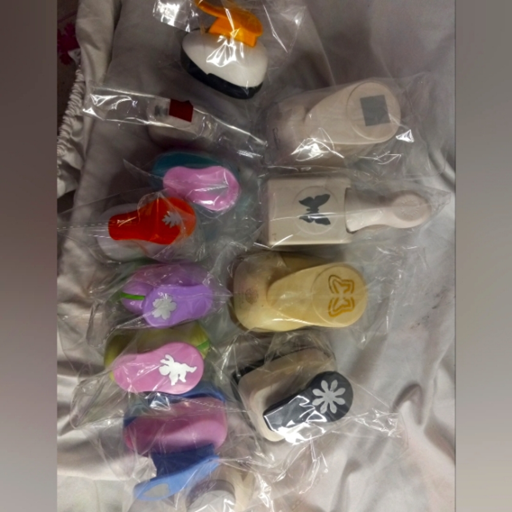 12pc paper punch lot